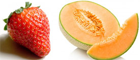 Licuado De Fresas Y Melón